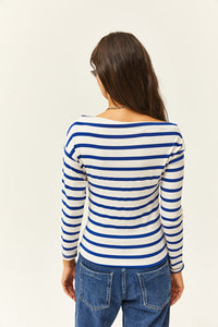 Premium Soft Touch Boat Neck Stretch Blouse