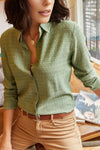 Textured Draped Shirt