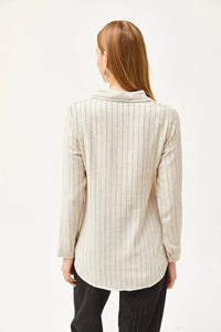 Striped Linen-Blend Shirt