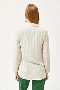 Striped Linen-Blend Shirt