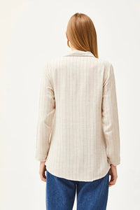 Striped Linen-Blend Shirt