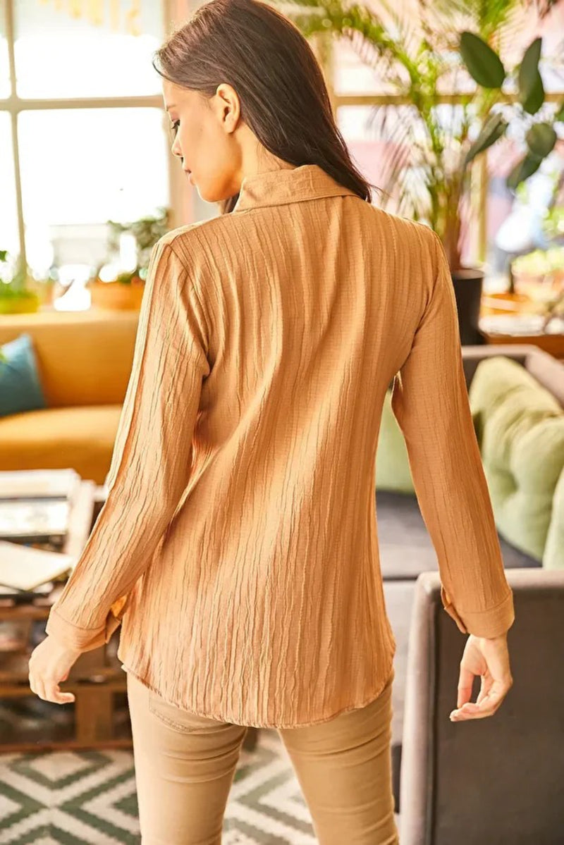 Jacquard Textured Woven Shirt