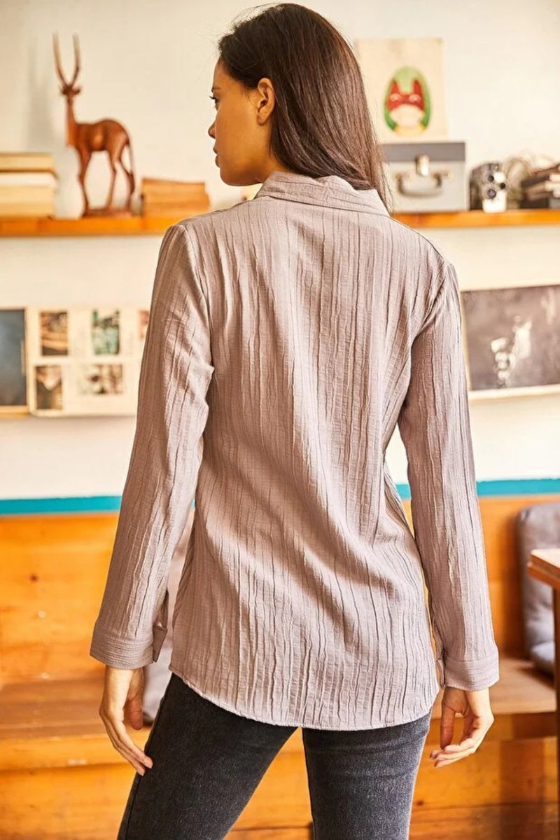 Jacquard Textured Woven Shirt