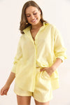 Oversized Poplin Shirt with Hidden Placket