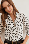 Cuffed Linen-Blend Shirt