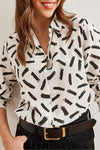 Cuffed Linen-Blend Shirt