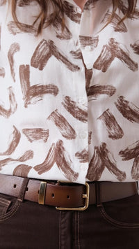 Cuffed Linen-Blend Shirt