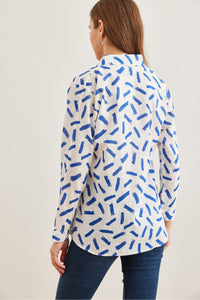 Cuffed Linen-Blend Shirt