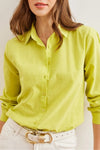 Cuffed Linen-Blend Shirt
