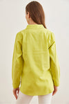 Cuffed Linen-Blend Shirt