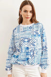 Basic Soft-Textured Oversized Sweatshirt