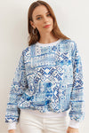 Basic Soft-Textured Oversized Sweatshirt