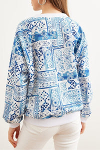 Basic Soft-Textured Oversized Sweatshirt