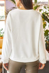 Basic Soft-Textured Oversized Sweatshirt