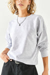 Basic Soft-Textured Oversized Sweatshirt