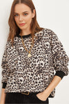 Basic Soft-Textured Oversized Sweatshirt