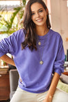 Basic Soft-Textured Oversized Sweatshirt