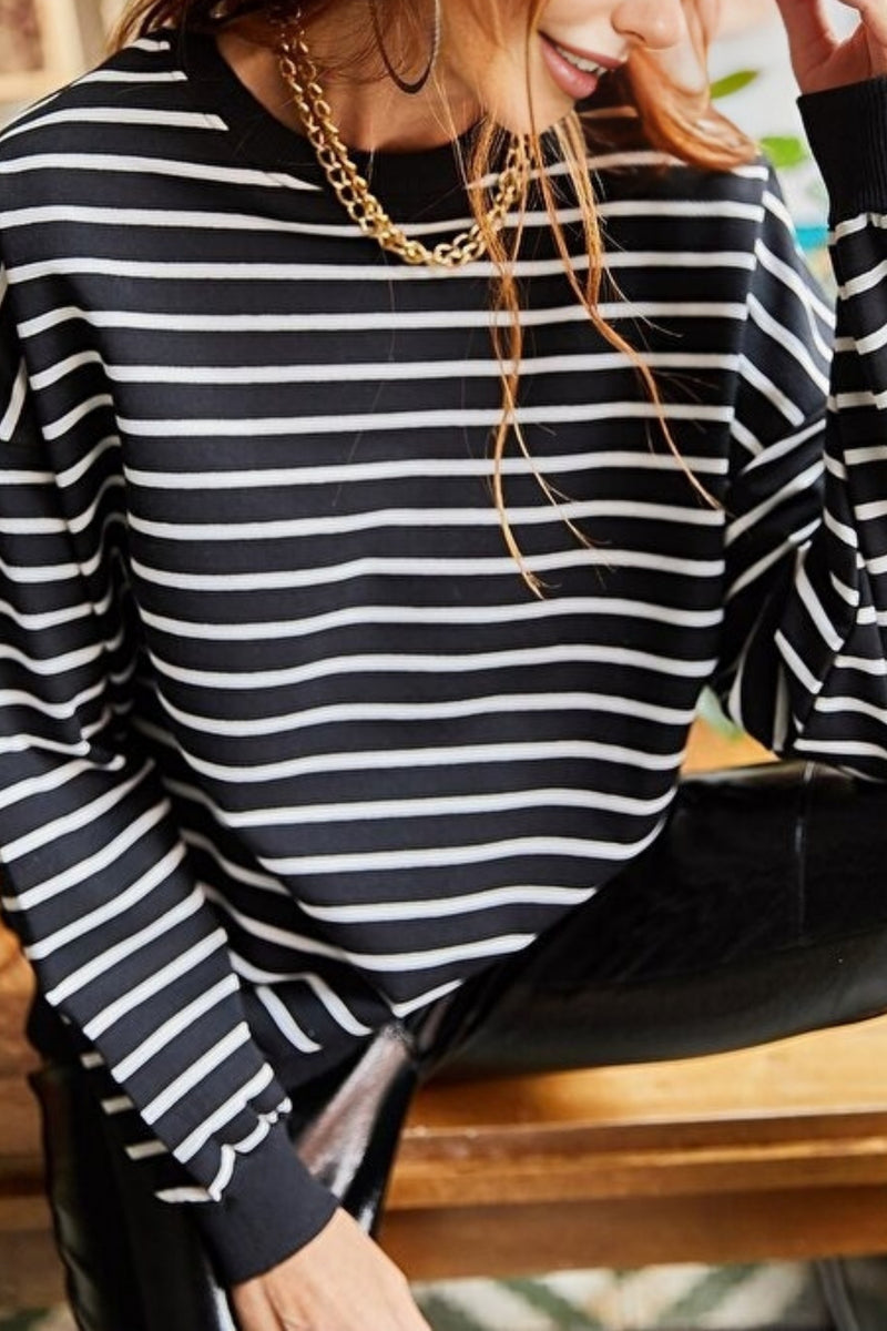 Basic Soft-Textured Oversized Sweatshirt
