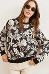 Basic Soft-Textured Oversized Sweatshirt