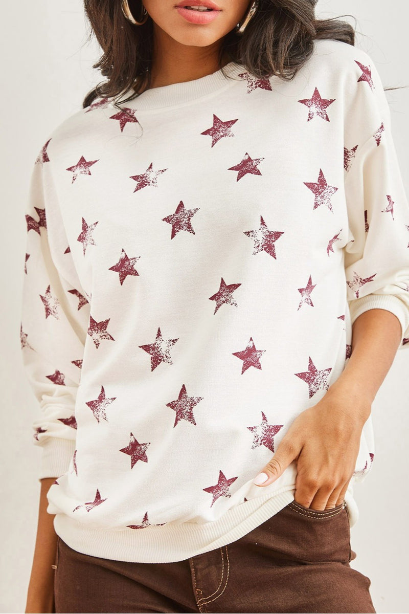 Basic Soft-Textured Oversized Sweatshirt