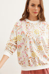 Basic Soft-Textured Oversized Sweatshirt