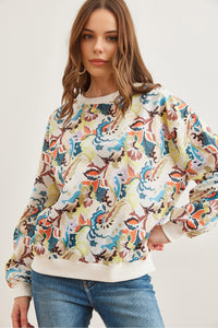 Basic Soft-Textured Oversized Sweatshirt