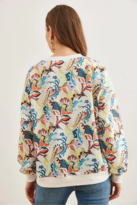 Basic Soft-Textured Oversized Sweatshirt