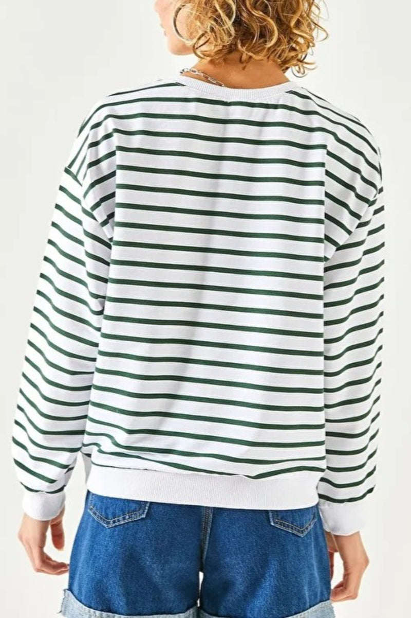 Basic Soft-Textured Oversized Sweatshirt