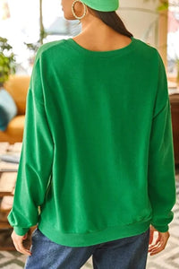 Basic Soft-Textured Oversized Sweatshirt