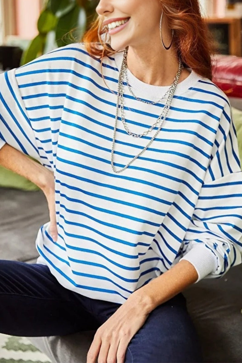 Basic Soft-Textured Oversized Sweatshirt