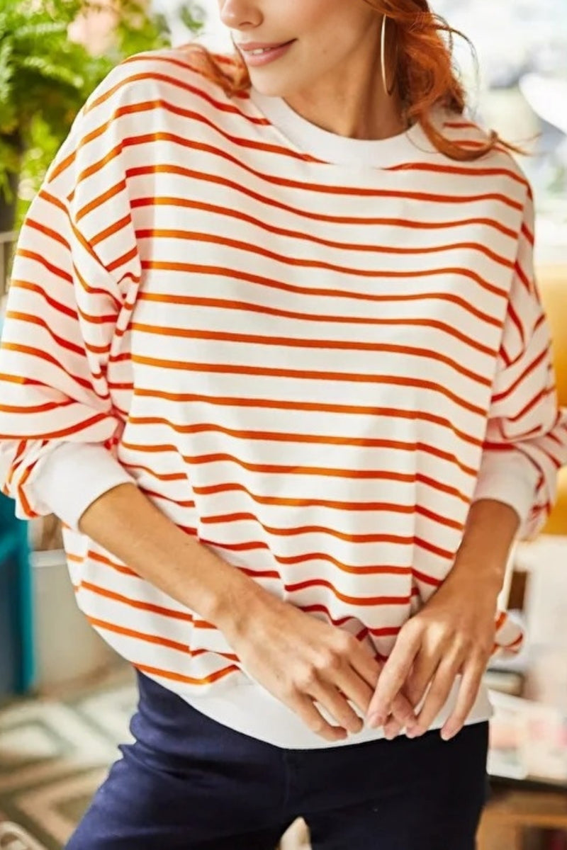 Basic Soft-Textured Oversized Sweatshirt
