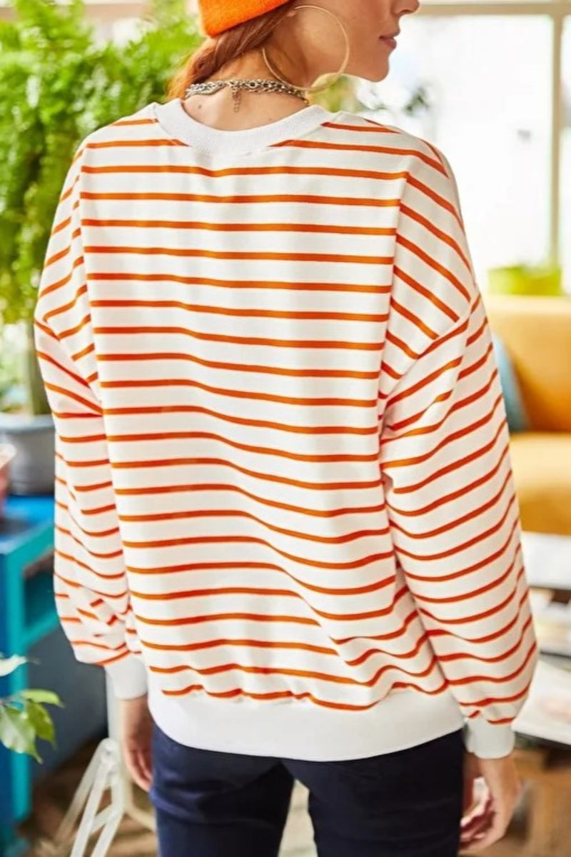 Basic Soft-Textured Oversized Sweatshirt