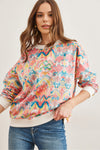 Basic Soft-Textured Oversized Sweatshirt