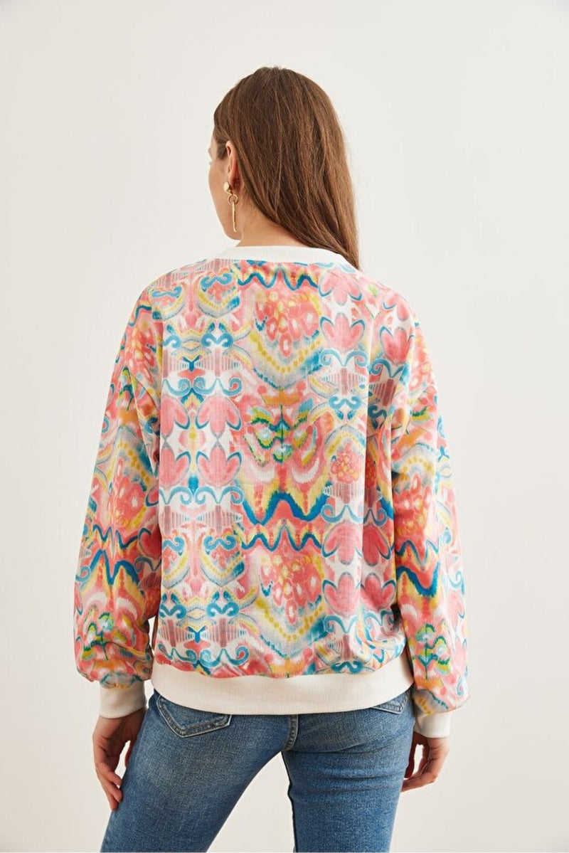 Basic Soft-Textured Oversized Sweatshirt