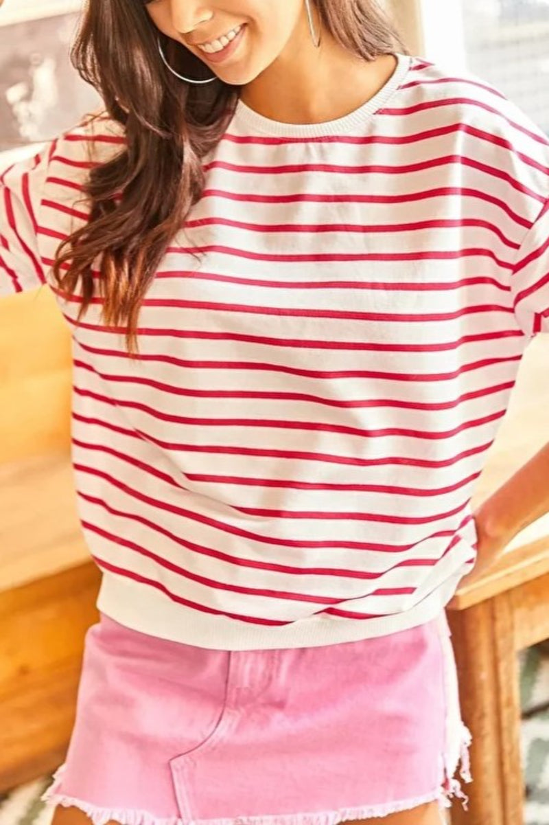 Basic Soft-Textured Oversized Sweatshirt
