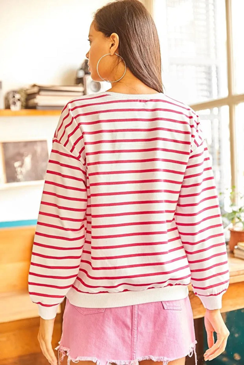 Basic Soft-Textured Oversized Sweatshirt