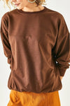 Basic Soft-Textured Oversized Sweatshirt