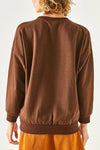 Basic Soft-Textured Oversized Sweatshirt