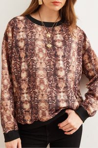 Basic Soft-Textured Oversized Sweatshirt