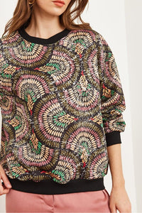 Basic Soft-Textured Oversized Sweatshirt
