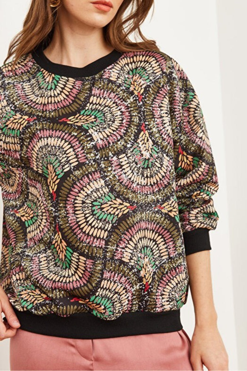 Basic Soft-Textured Oversized Sweatshirt
