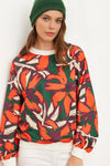 Basic Soft-Textured Oversized Sweatshirt