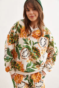 Basic Soft-Textured Oversized Sweatshirt