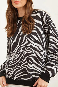 Basic Soft-Textured Oversized Sweatshirt