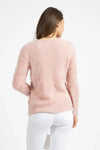 Pink Crew Neck Knit Sweater