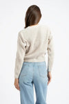 Bonita Beige Buttoned Knit Cardigan