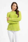 Green Crew Neck Knit Sweater