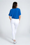 V Neck Button Details Blouse
