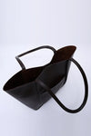 Large Faux Leather Tote & Shoulder Bag with Front Pocket, Snap Closure, and Matching Makeup Pouch