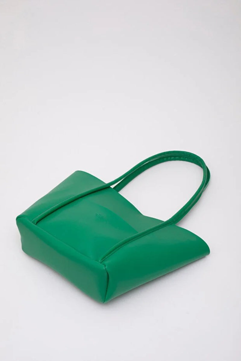 Large Faux Leather Tote & Shoulder Bag with Front Pocket, Snap Closure, and Matching Makeup Pouch